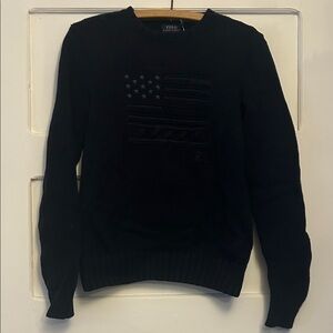 Polo by Ralph Lauren Black Crewneck Sweater